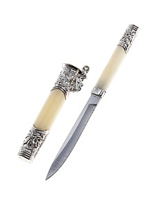 Сувенирное изделие нож, под кость, металлические вставки
